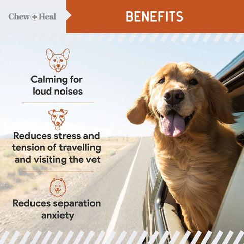 Image of Chew + Heal Calming Anxiety & Stress, Chicken Flavor