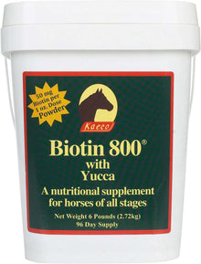 Kaeco Biotin 800 with Yucca Nutritional Hoof Supplement for Horses Powder