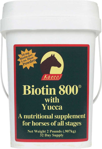 Image of Kaeco Biotin 800 with Yucca Nutritional Hoof Supplement for Horses Powder