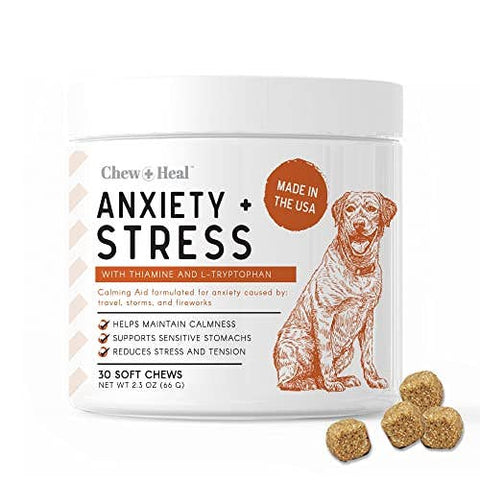 Image of Chew + Heal Calming Anxiety & Stress, Chicken Flavor