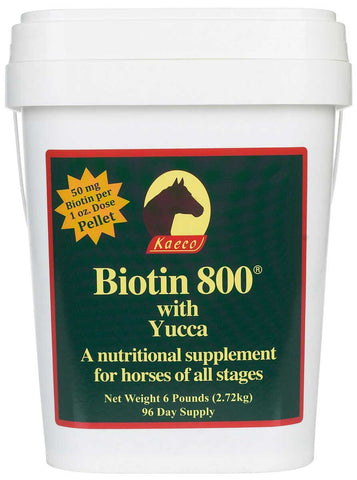 Image of Kaeco Biotin 800 with Yucca Nutritional Hoof Supplement for Horses Pellets