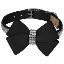 Susan Lanci Designs Custom Colored Nouveau Bow With 3 Row Crystal Giltmore Collar