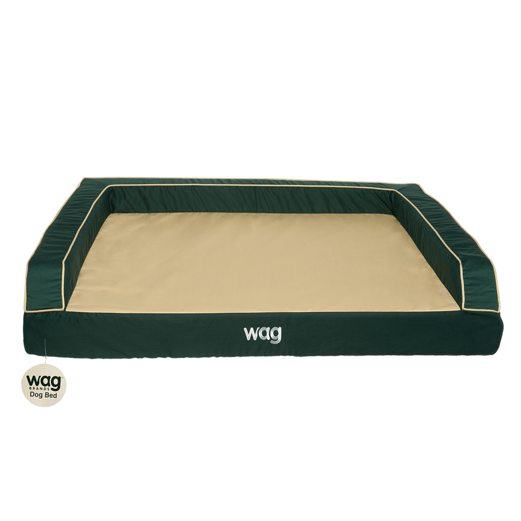 Wag Lifestyle Premium Bolster, Cooling Memory Foam, Orthopedic Foam, And  Charcoal Infused High Density Foam Base Dog Bed