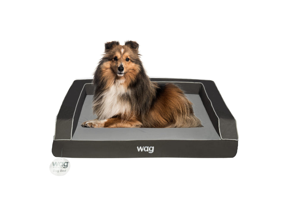 Wag Lifestyle Premium Bolster, Cooling Memory Foam, Orthopedic Foam, And  Charcoal Infused High Density Foam Base Dog Bed