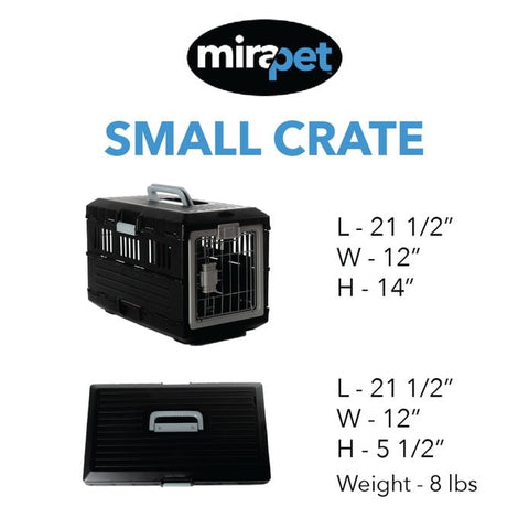 Image of Mirapet Collapsible Pet Crate And Mat Travel Set