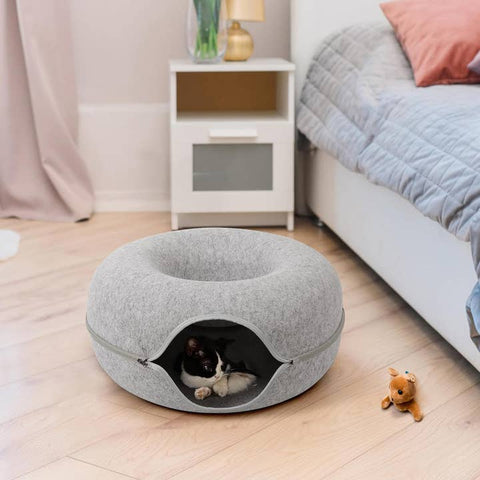 Image of Calming Anti Anxiety Cave Bed For Cats