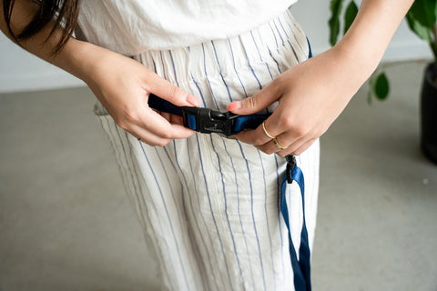 Image of Cavology Hands Free Vinyl Two Piece Multiway Dog Leash Set