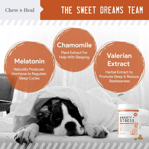 Image of Chew + Heal Calming Anxiety & Stress, Chicken Flavor