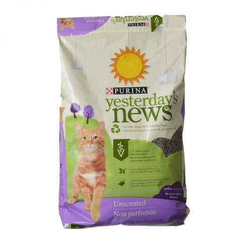 Image of Purina Yesterday's News Soft Texture Cat Litter - Unscented