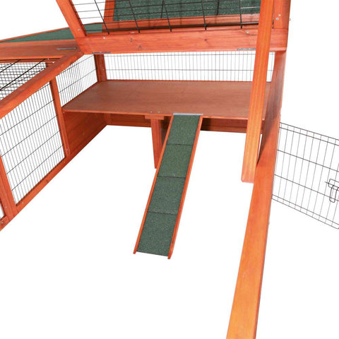 Image of Trixie Pet Natura Rabbit Small Animal Outdoor Run with Covered Top- XL