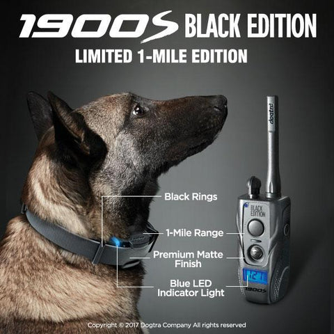Image of Dogtra 1900S Black Edition 1-Mile Range Dog Training Collar