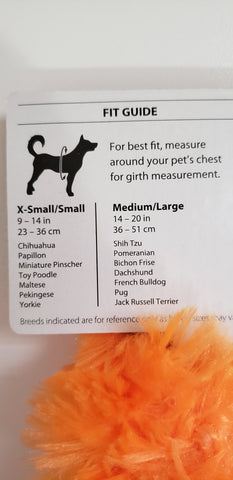 Image of SimplyDog Furry Pumpkin Pet Costume