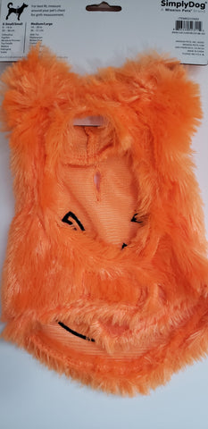 Image of SimplyDog Furry Pumpkin Pet Costume