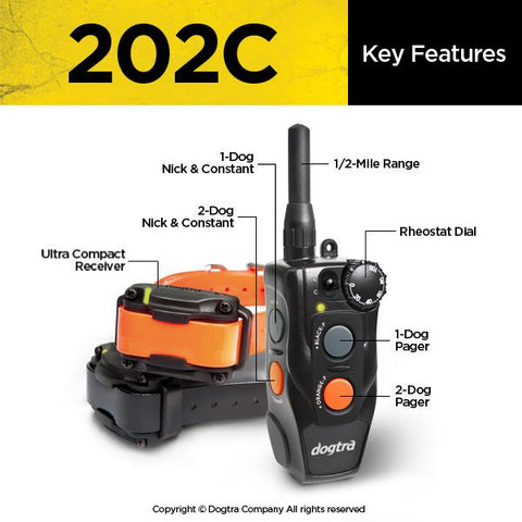 Image of Dogtra 202C Two Dog Remote Dog Training Collar