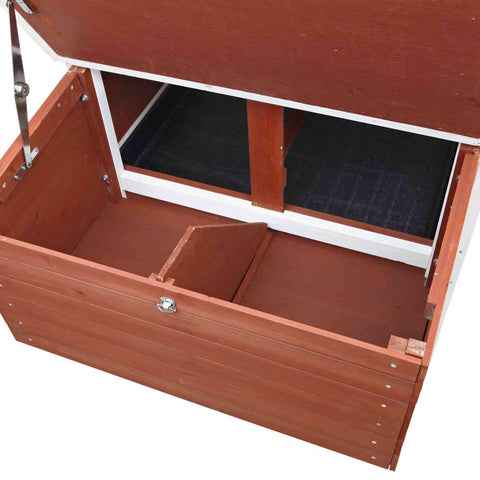 Image of Trixie Natura Chicken Coop with A View, Peaked Roof And Outdoor Run For 2-4 chickens