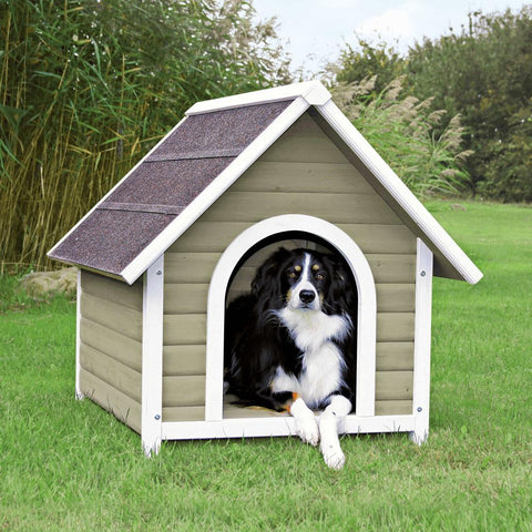 Image of Trixie Pet Natura Cottage Dog House Tan/White