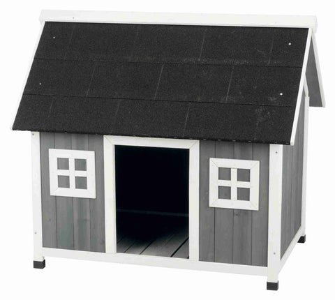 Image of Trixie Pet Natura Barn Style Dog House Gray