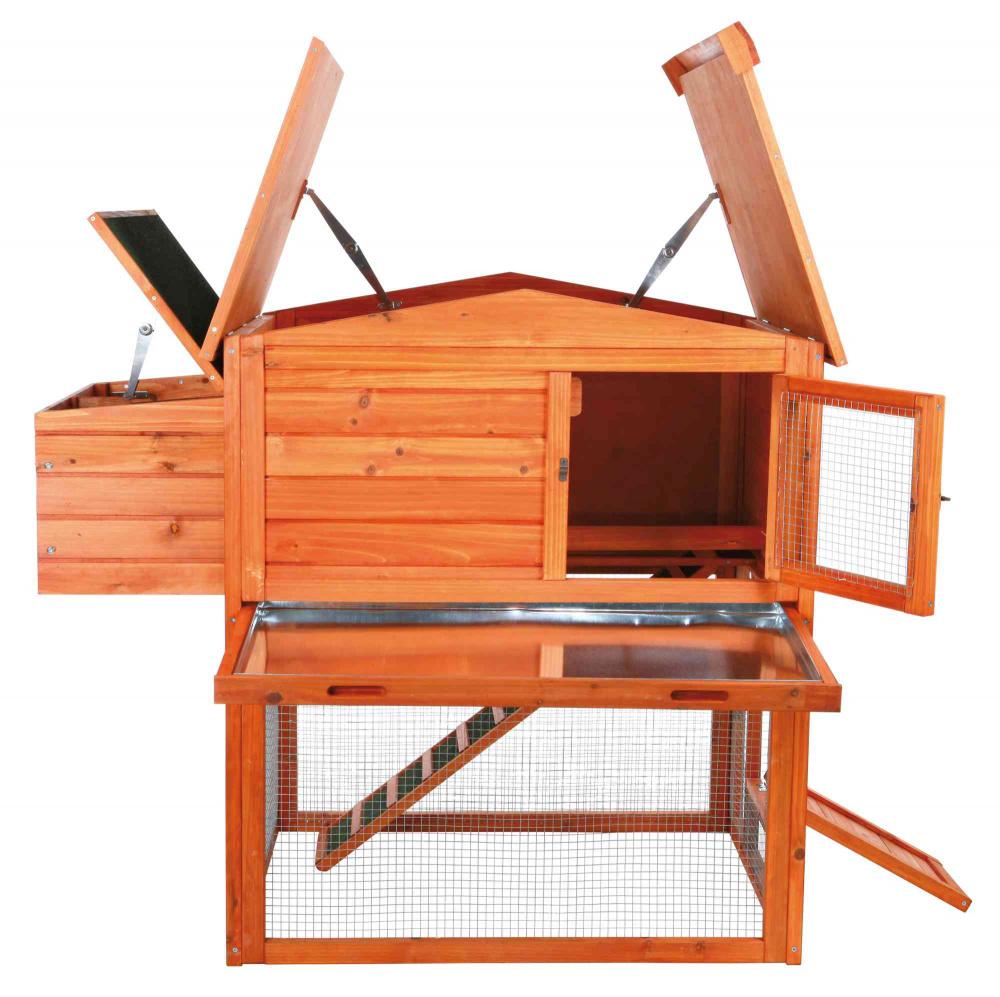 Trixie Natura Chicken Coop Peaked Roof 2-Story with Run