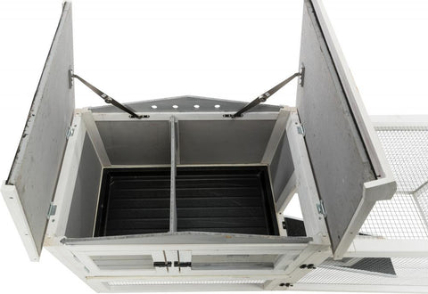 Image of Trixie Natura Insulated Rabbit Hutch Peaked Roof and Run XS