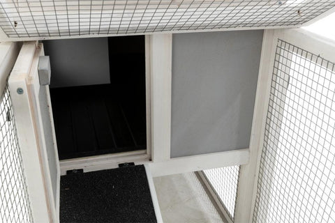 Image of Trixie Natura Insulated Rabbit Hutch Peaked Roof and Run XS