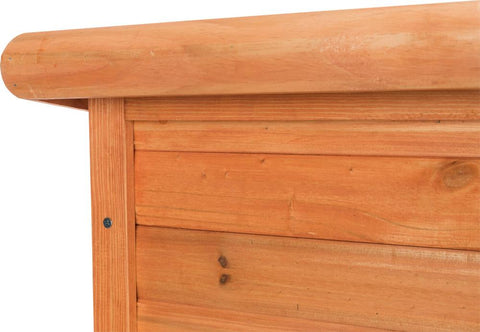 Image of Trixie Pet Natura Insulated Flat Roof Club Dog House Brown L