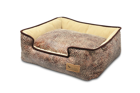 Image of Savannah Lounge Microsuede Pet Bed- Eco-friendly- Rectangular