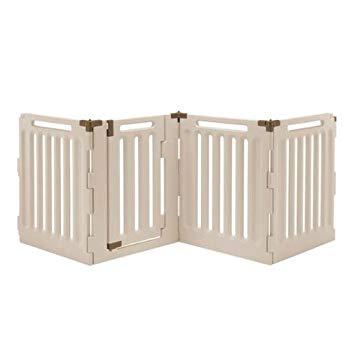 Image of Richell Plastic Dog Pen & Convertible Pet Gate And Playpen For Outdoor/Indoor Use