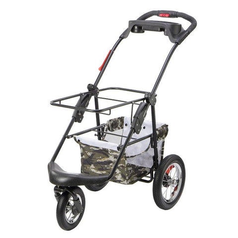 Image of Petique 5-in-1 Pet Stroller FRAME ONLY (Stainless Steel Tires)