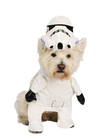 Image of Rubie's Pet Shop Star Wars Officially Licensed Storm Trooper Dog & Cat Pet Costume