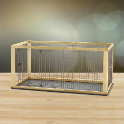 Richell Expandable Pet Crate Natural For Small And Medium Size Dogs