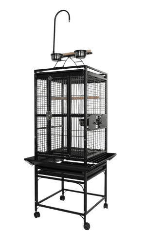 Image of 18 X 18 X 54 PLAYTOP BIRD CAGE 5/8" BAR SPACING
