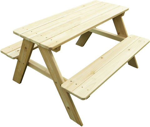 Image of Merry Products Wooden Kids Picnic Table