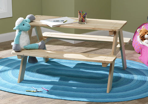 Image of Merry Products Wooden Kids Picnic Table