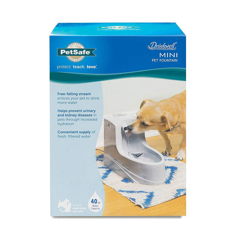 Image of PetSafe Drinkwell Dog and Cat Mini Water Fountain 40 oz