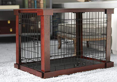 Image of Merry Products & Garden Cage with Crate Cover, Mahogany