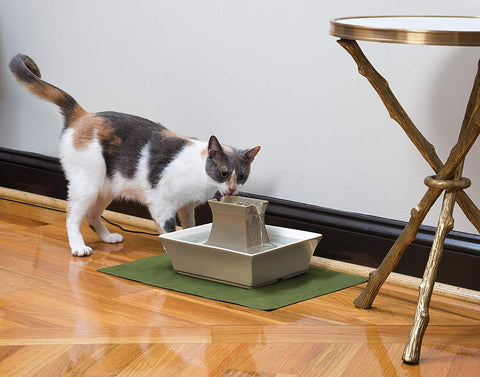 Image of PetSafe Drinkwell Automatic Stoneware Ceramic Pagoda Fountain for Multiple Pets- 70 oz.