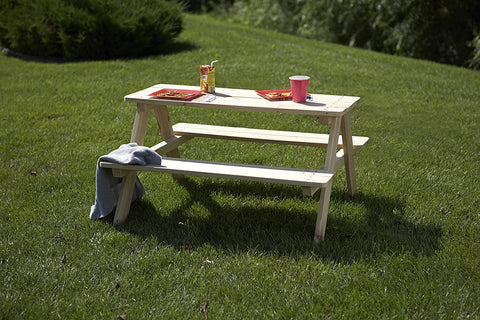 Image of Merry Products Wooden Kids Picnic Table