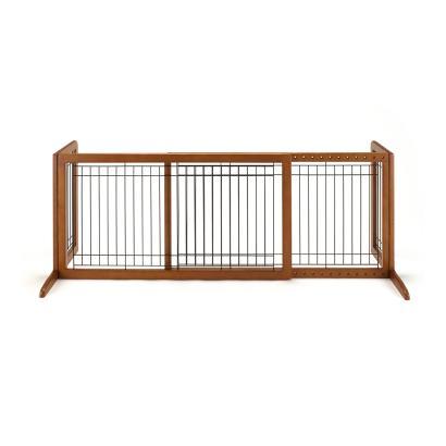 Richell Freestanding Pet Gate For Large Dogs 39.8" to 71.3" Wide