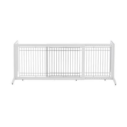 Richell Freestanding Pet Gate For Large Dogs 39.8" to 71.3" Wide