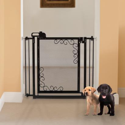 Image of Richell One-Touch Metal Mesh Pet Gate