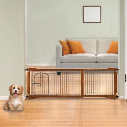 Richell Pet Sitter Freestanding Gate Plus For Dogs Up to 17 lbs