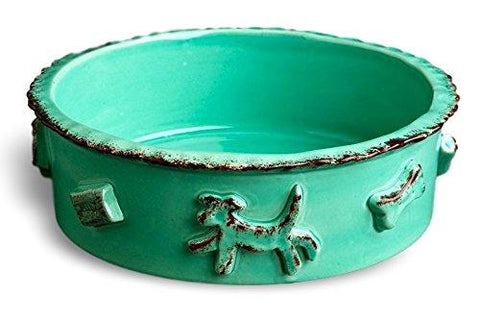 Image of Carmel Ceramica Dog Food/Water Bowl