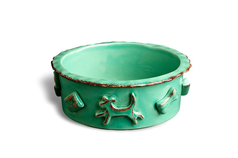 Image of Carmel Ceramica Dog Food/Water Bowl