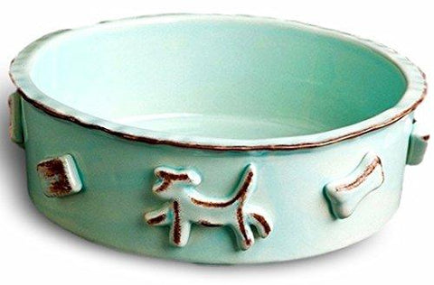 Image of Carmel Ceramica Dog Food/Water Bowl
