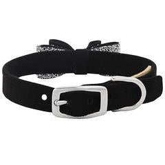 Image of Susan Lanci Designs Black Crystal Stellar Big Bow Collar