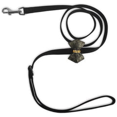 Image of Susan Lanci Designs Black Glitzerati Bow Leash
