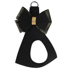 Image of Susan Lanci Designs Black Glitzerati Double Nouveau Bow Step In Harness