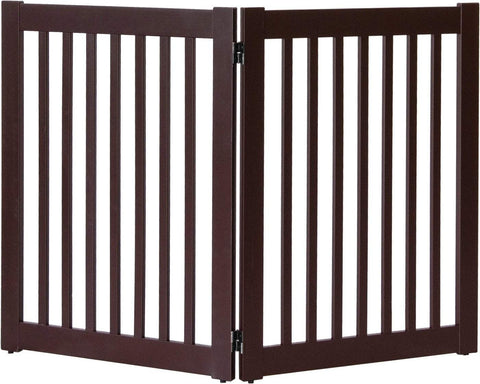 Image of 32 inch Highlander Series Solid Wood Pet Gate- Amish Handcrafted Wood
