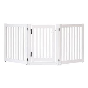 Image of 32 inch Highlander Series Solid Wood Pet Gate- Amish Handcrafted Wood