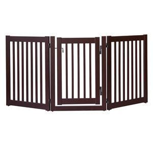 32 inch Highlander Series Solid Wood Pet Gate- Amish Handcrafted Wood